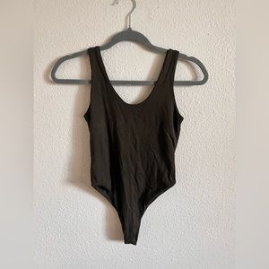 Indigo luna body suit intimates in dark mahogany XS